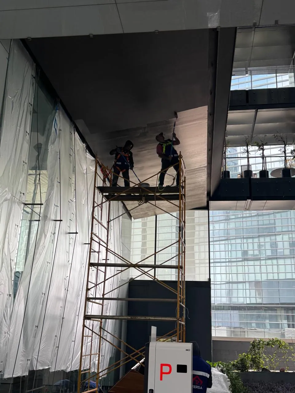 Pintura de plafones en altura